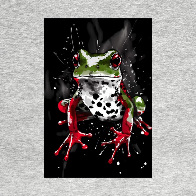 Australian Green Frog Painting by TortillaChief